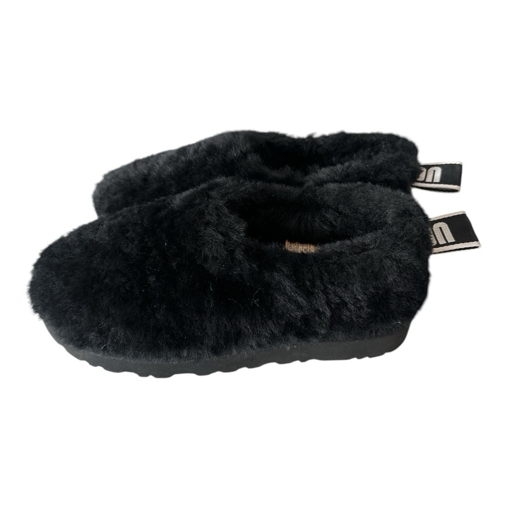 New UGG Classic Cozy Bootie Slipper Black Suede Women's Size 7